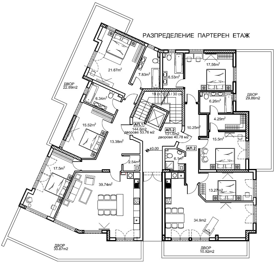 Сграда Дамасцена – Етаж Партер