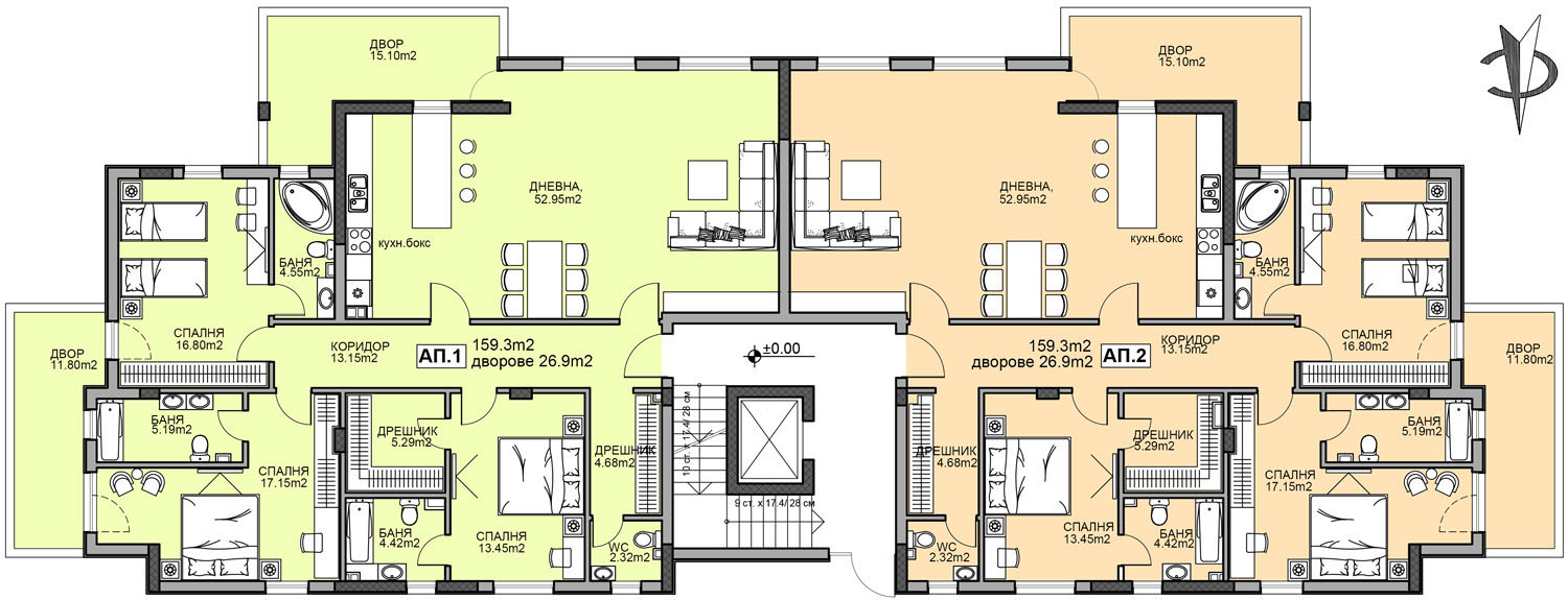 Сграда Роза Галика – Етаж Партер