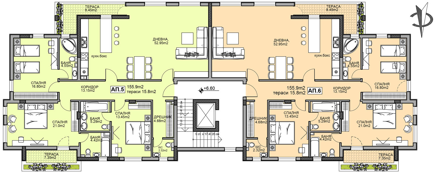 Сграда Роза Алба – Етаж 3